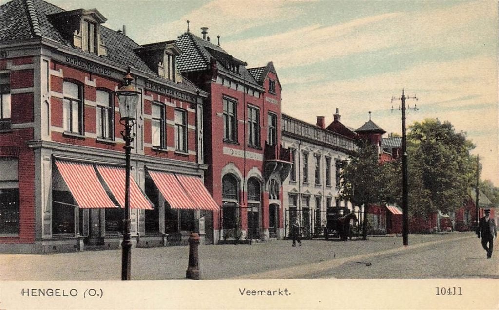 703-304-001 Hengelo (O.) Veemarkt, Verzamelen, Ophalen of Verzenden, Voor 1920, Overijssel