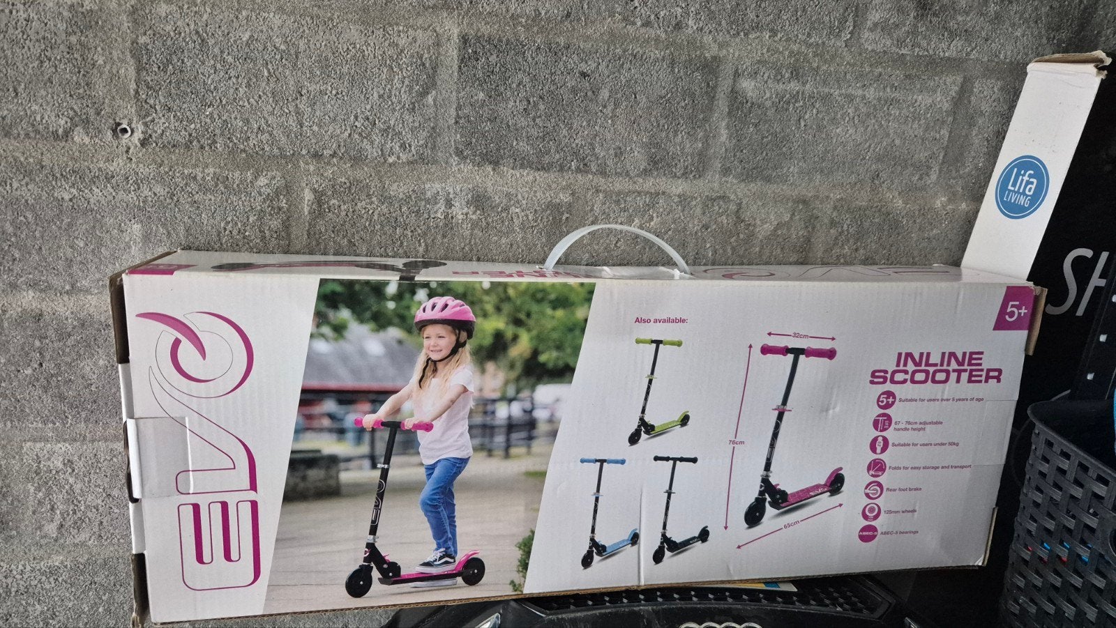 Nieuwe Roze Inline Step voor Kinderen - EVO Merk, Ophalen of Verzenden, Nieuw, Gewone step, EVO