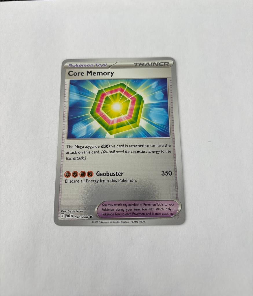 Pokemon Core Menory 070/088 POR reverse holo, Ophalen of Verzenden, Nieuw, Losse kaart, Foil