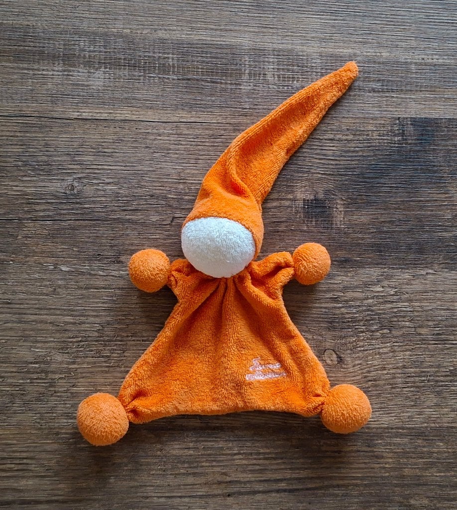 Knuffeldoekje, Knuffelpopje, Tiamo Collection Oranje Spookje, Oranje, Ophalen of Verzenden, Zo goed als nieuw, Tiamo
