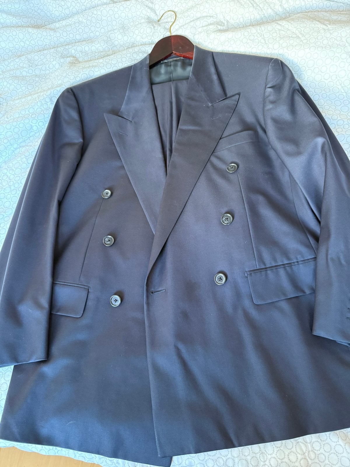 CORNELIANI (3) pak kostuum, donkerblauw, maat 50, Ophalen of Verzenden, Gedragen, Maat 48/50 (M), Blauw