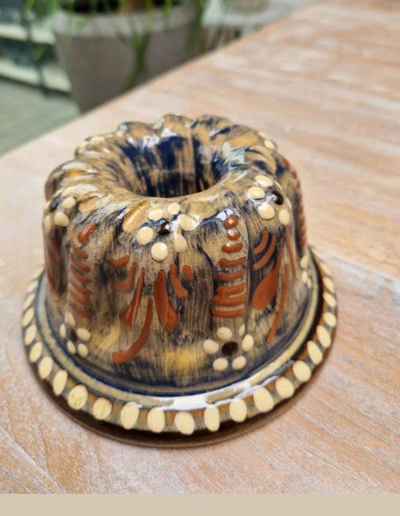 Oude Aardewerk Puddingvorm / Cakevorm Kugelkop, Ophalen of Verzenden