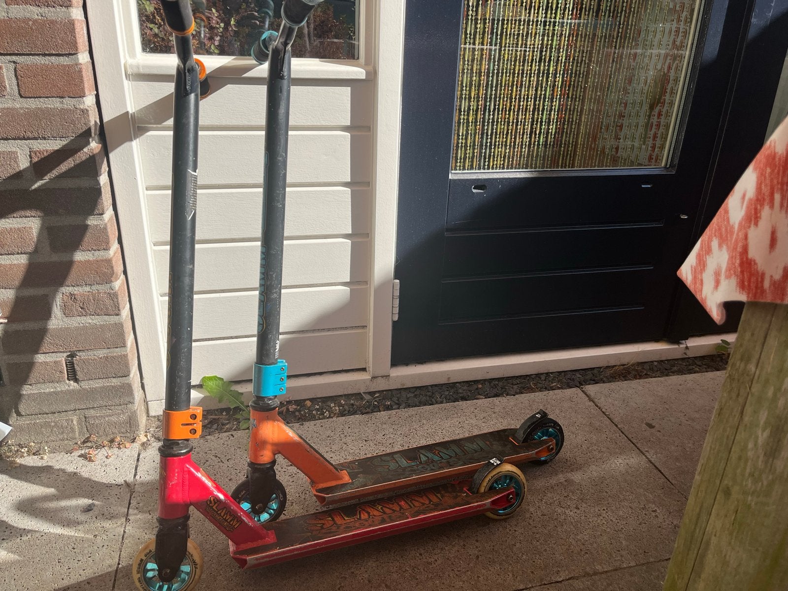 Twee Stuntsteppen - Slamm Scooters, Fietsen en Brommers, Ophalen, Gebruikt, Gewone step