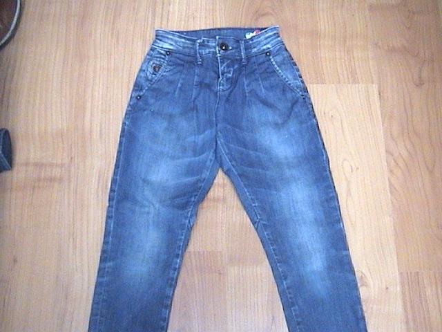 Vingino blauwe spijkerbroek / jeans verstelbare elastiek 122, Kinderen en Baby's, Kinderkleding | Maat 122, Gebruikt, Meisje, Broek