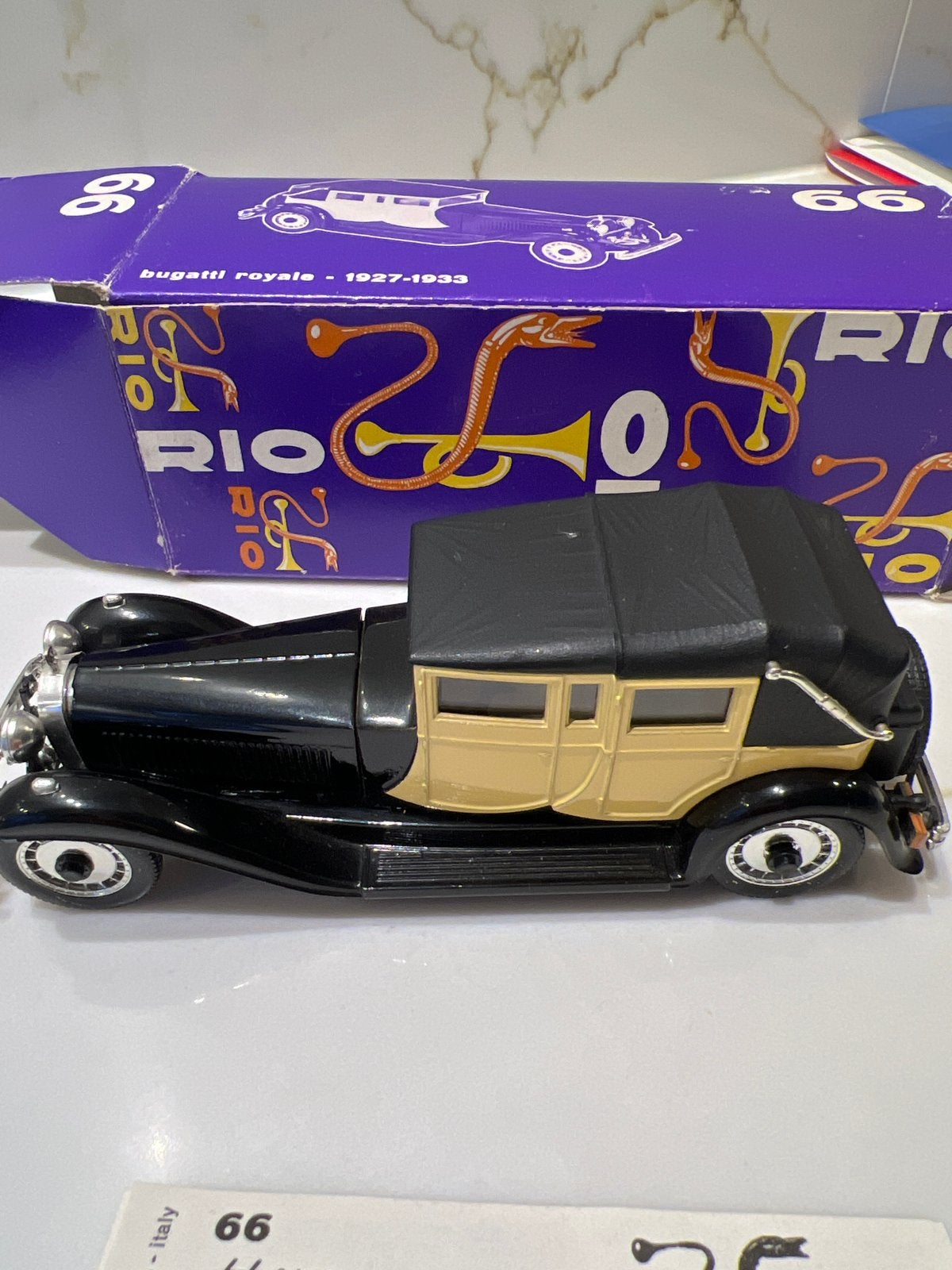 Bugatti Royale 1927-1933 Modelauto RIO1/43 Diverse modellen, Verzenden, Zo goed als nieuw, Auto