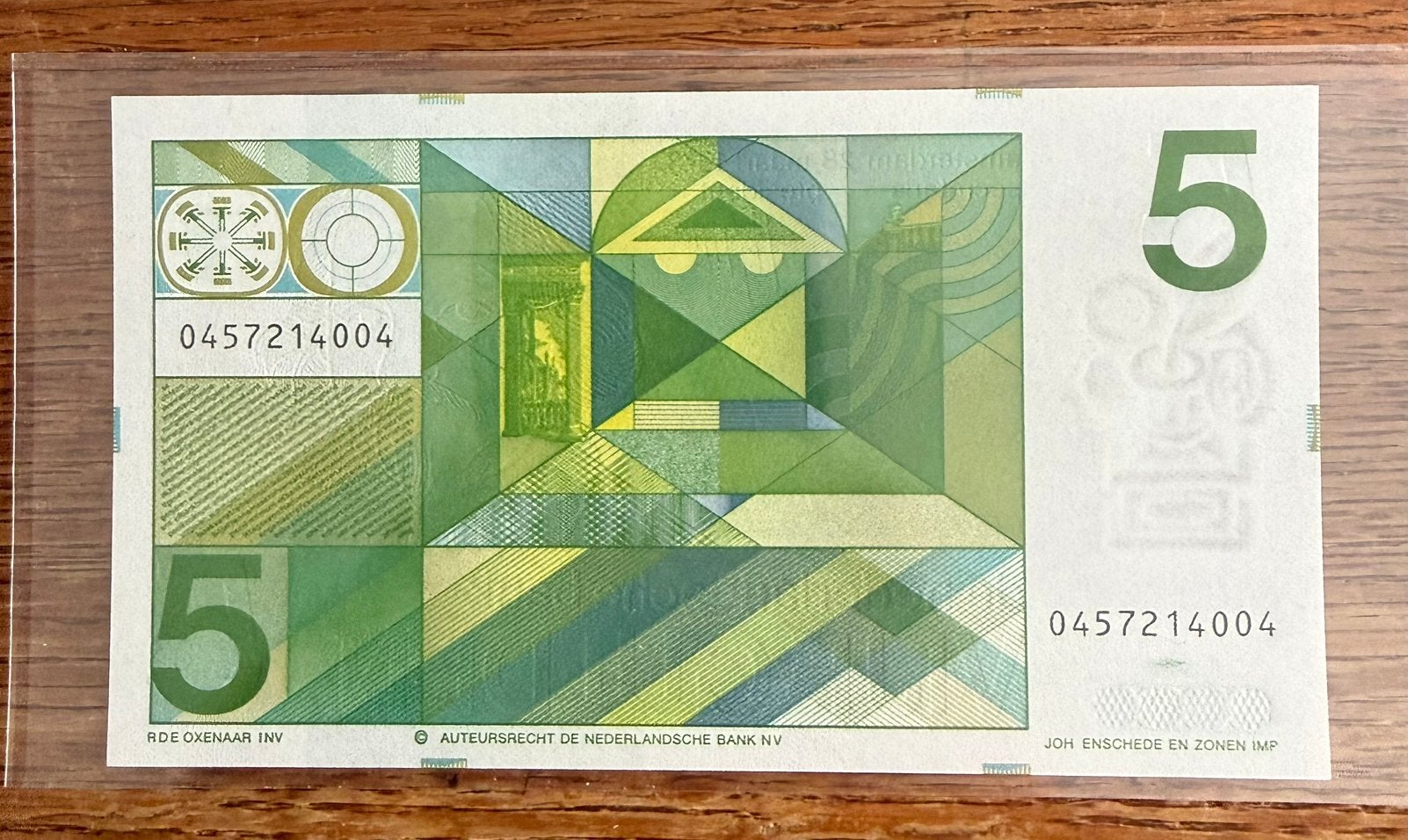 5 gulden Vonder 1973, UNC, 0457214004, Postzegels en Munten, Bankbiljetten | Nederland, Ophalen of Verzenden, 5 gulden, Los biljet