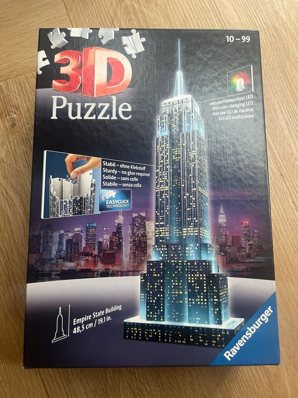 Ravensburger 3D Puzzle Empire State Building met LED, Ophalen of Verzenden, Meer dan 50 stukjes, Gebruikt, 6 jaar of ouder
