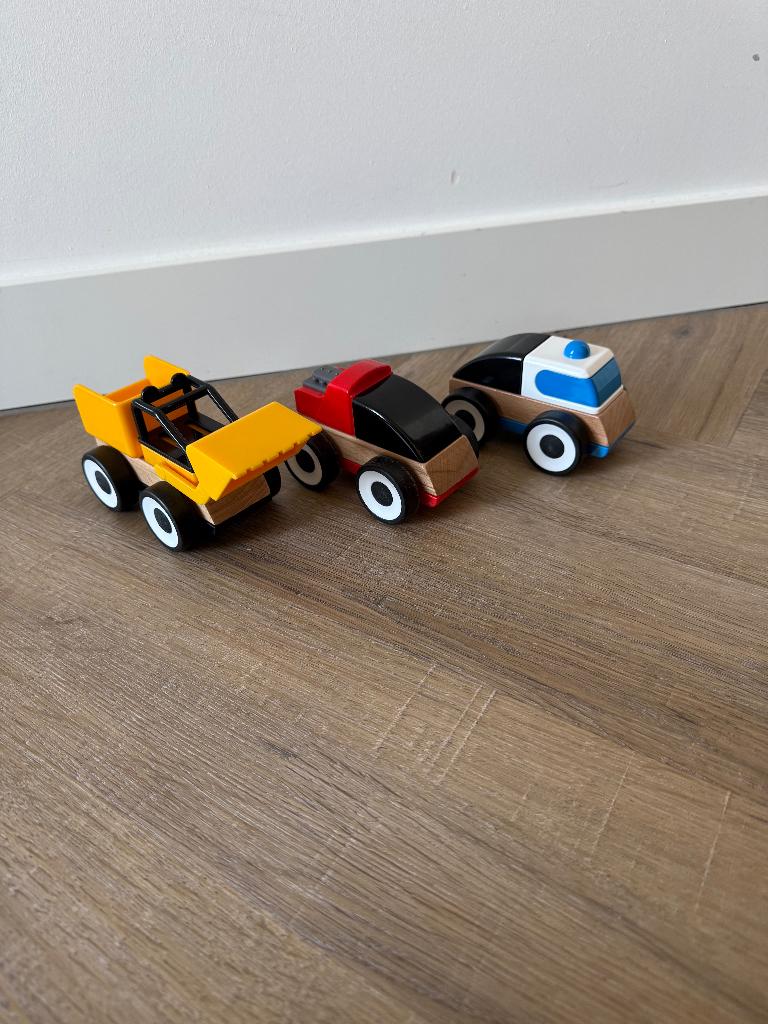 Heel goed 3x Ikea lillabo politie race auto bouw speelgoed, Ophalen of Verzenden, Zo goed als nieuw