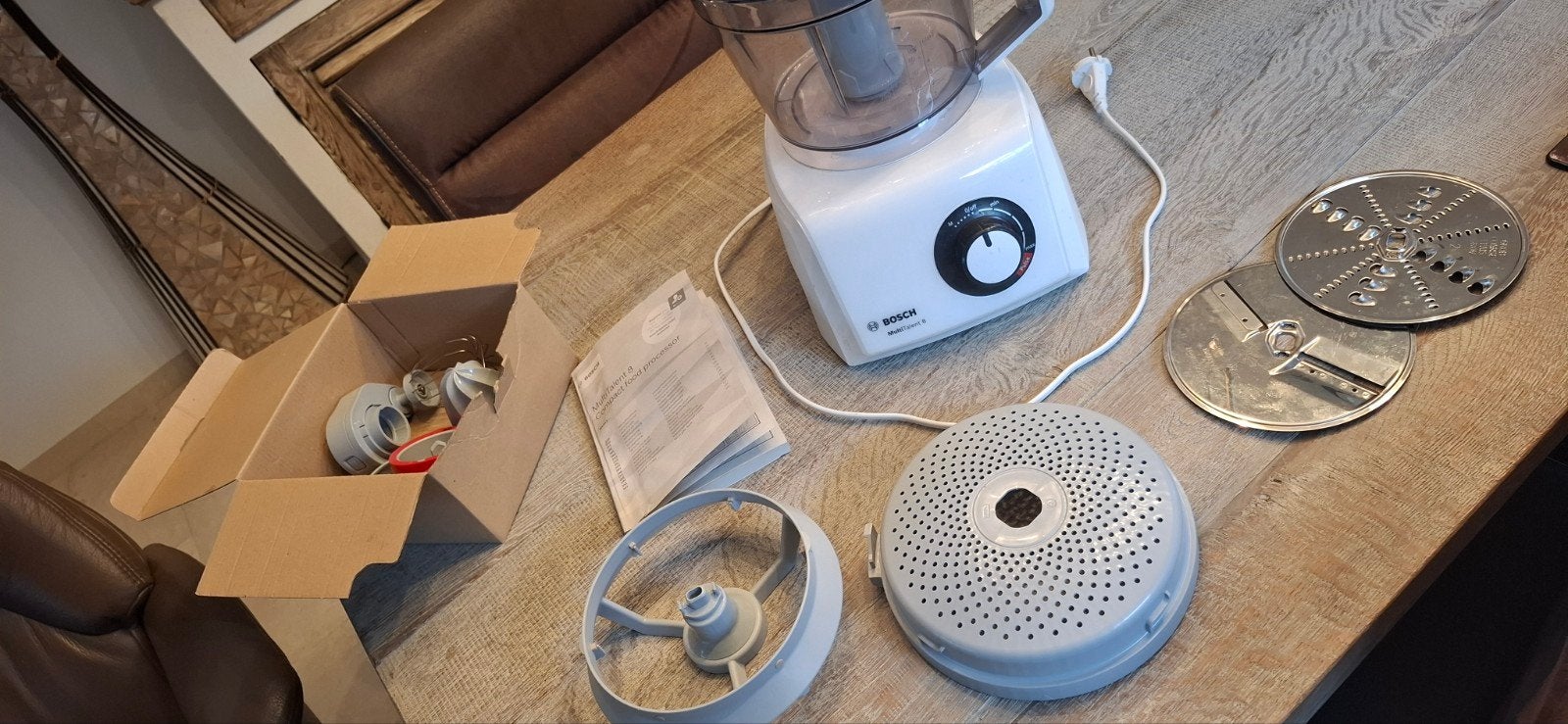 Bosch MultiTalent 8 Compact Food Processor, Ophalen, 3 snelheden of meer, Zo goed als nieuw, 2 tot 3 liter