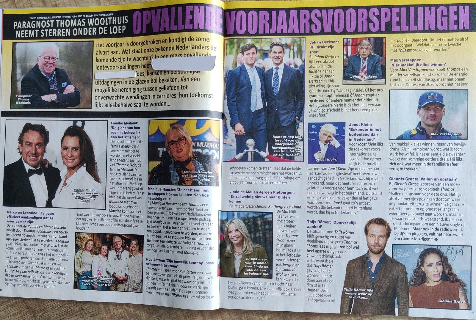 Opvallende voorjaars voorspellingen van  oa Joost Klein, Verzamelen, Ophalen of Verzenden, 1980 tot heden, Nederland, Knipsel(s)