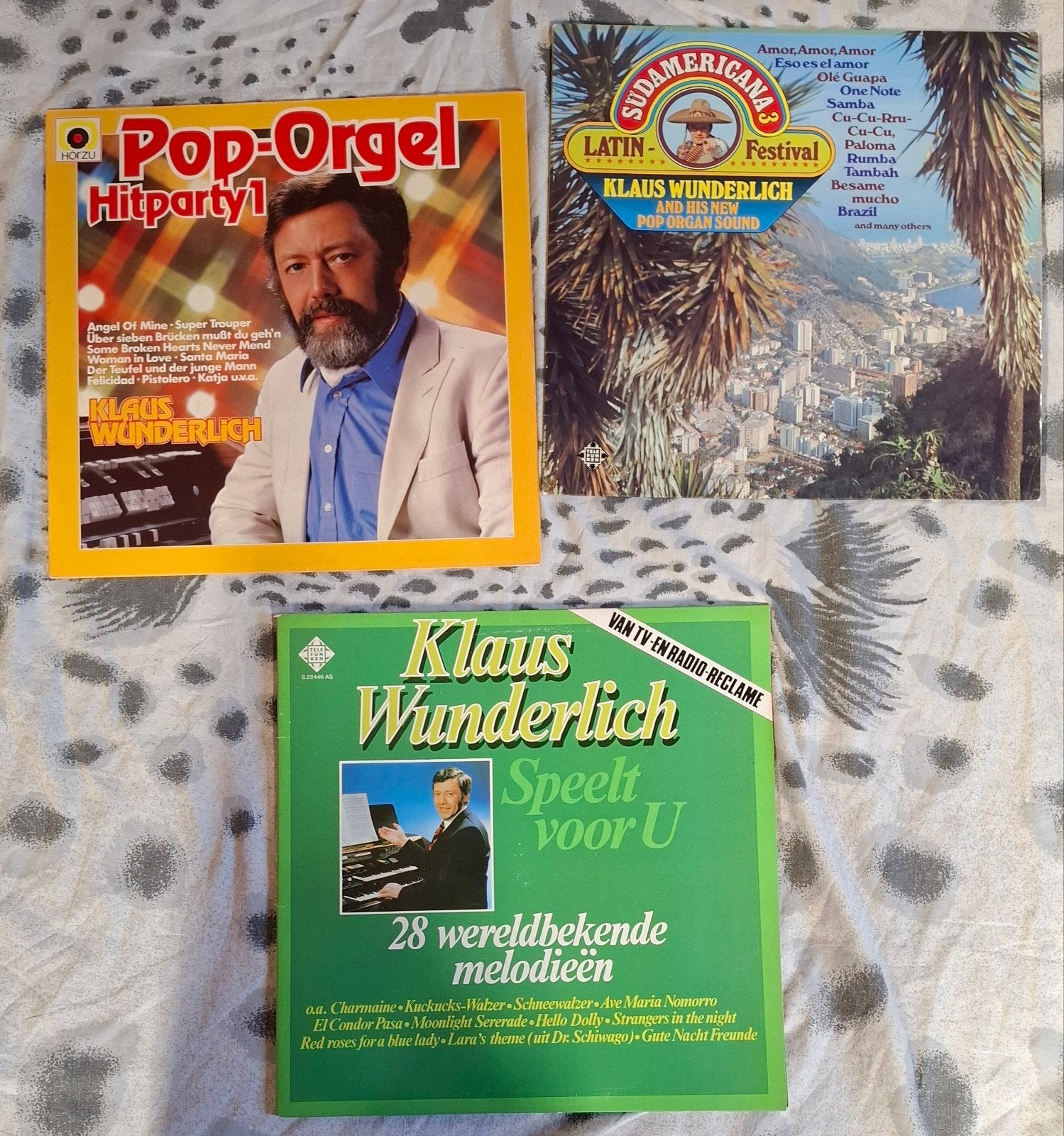 3x LP Klaus Wunderlich - Sudamericana & Pop-Orgel Hitparty L, LP, Gebruikt, Pop, Ophalen of Verzenden