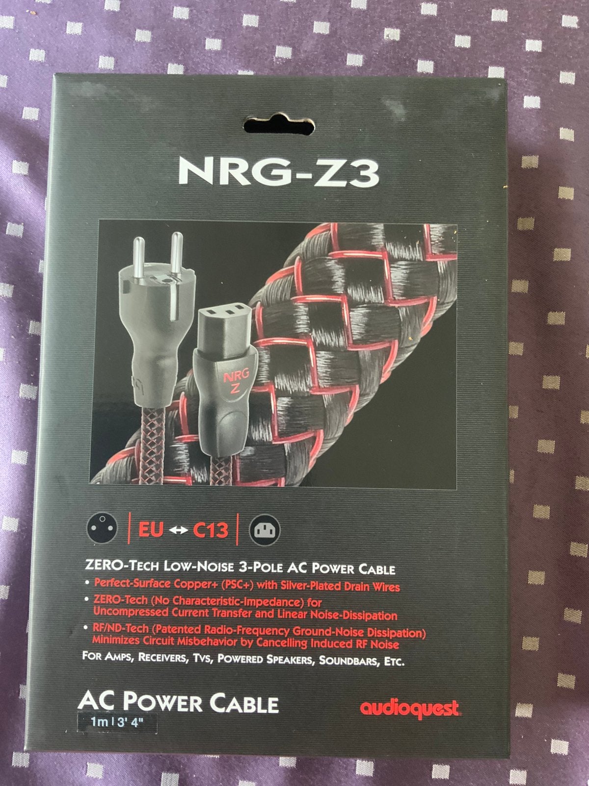 Audioquest NRG-Z3, Audio, Tv en Foto, Ophalen of Verzenden, Nieuw, Minder dan 2 meter, Overige kabels