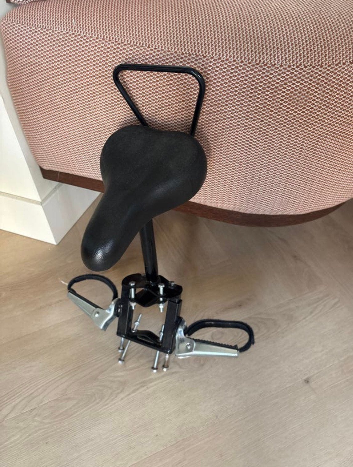Fietszitje voor kinderen - Voorzitje met voetsteuntjes, Ophalen of Verzenden, Zo goed als nieuw, Voetsteuntjes