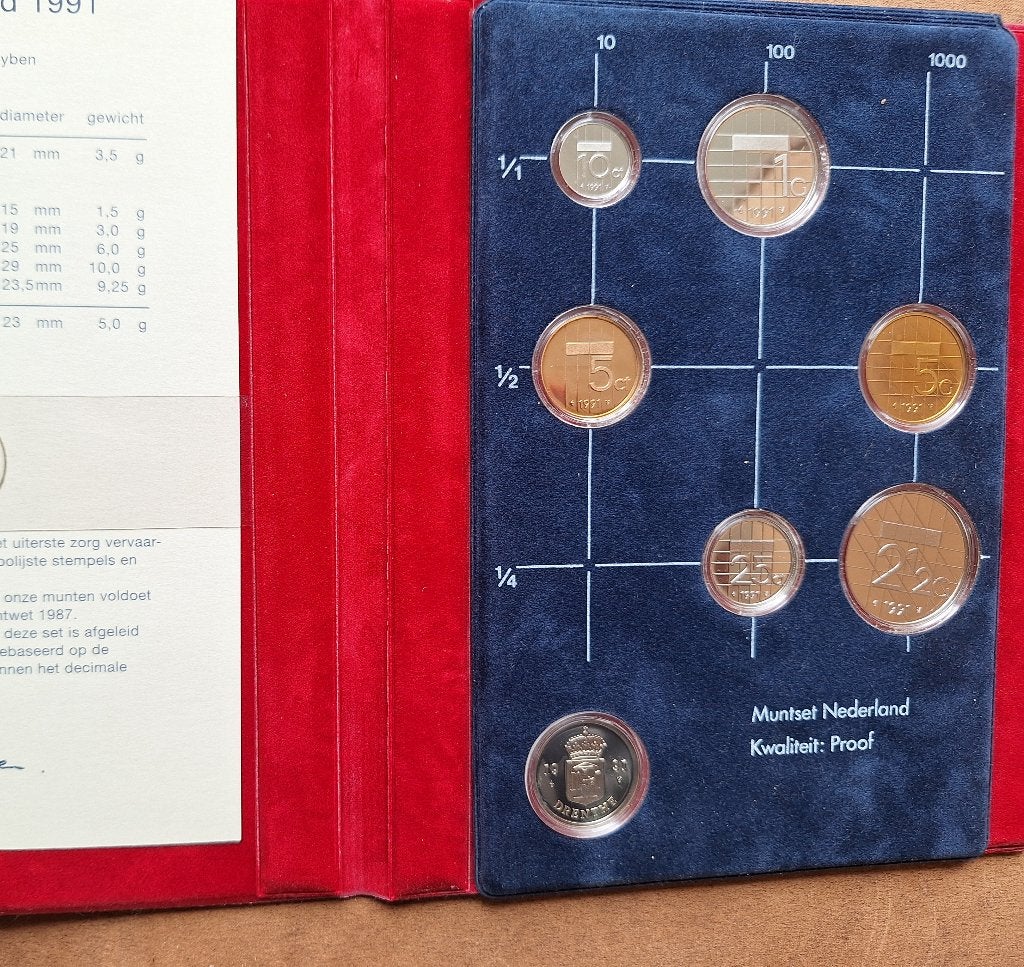Muntset Nederland 1991 - PROOF Kwaliteit, Ophalen of Verzenden, Koningin Beatrix, Overige waardes, Setje