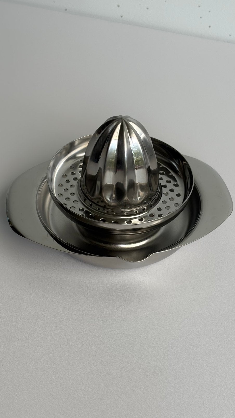 Vintage Alfra Alessi citruspers RVS chroom Mazzeri Vitale, Vintage, Overige typen, Vintage, Zilver