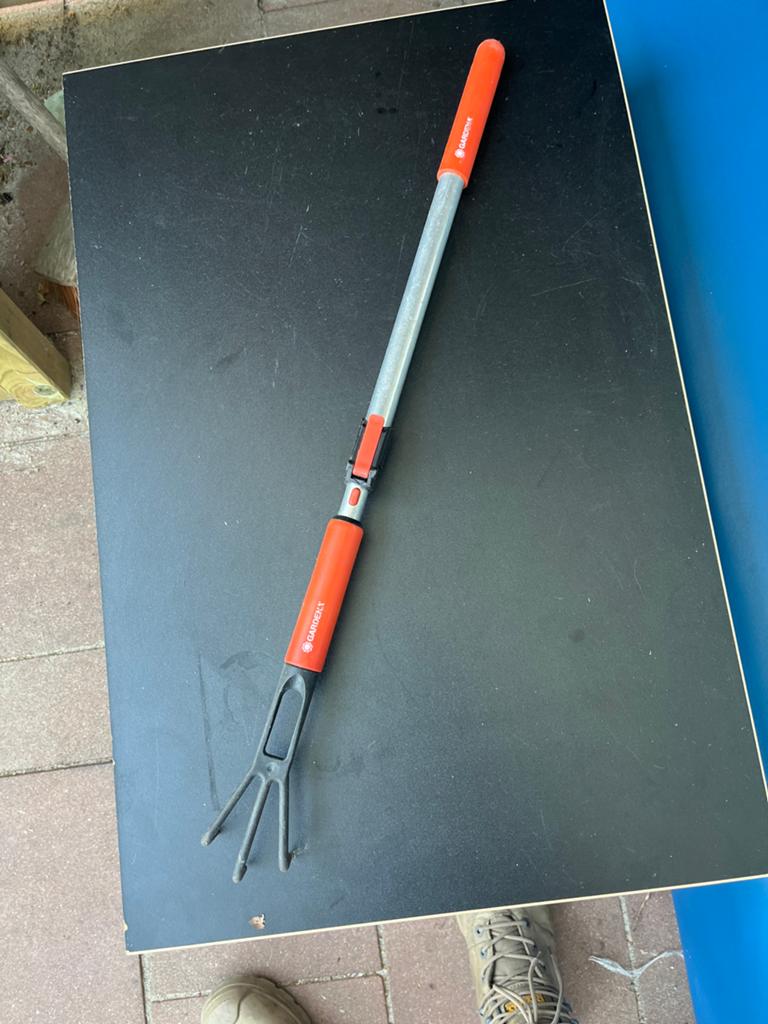 Gardena Combisystem Harkje met steel, Ophalen of Verzenden, Gebruikt, Hark