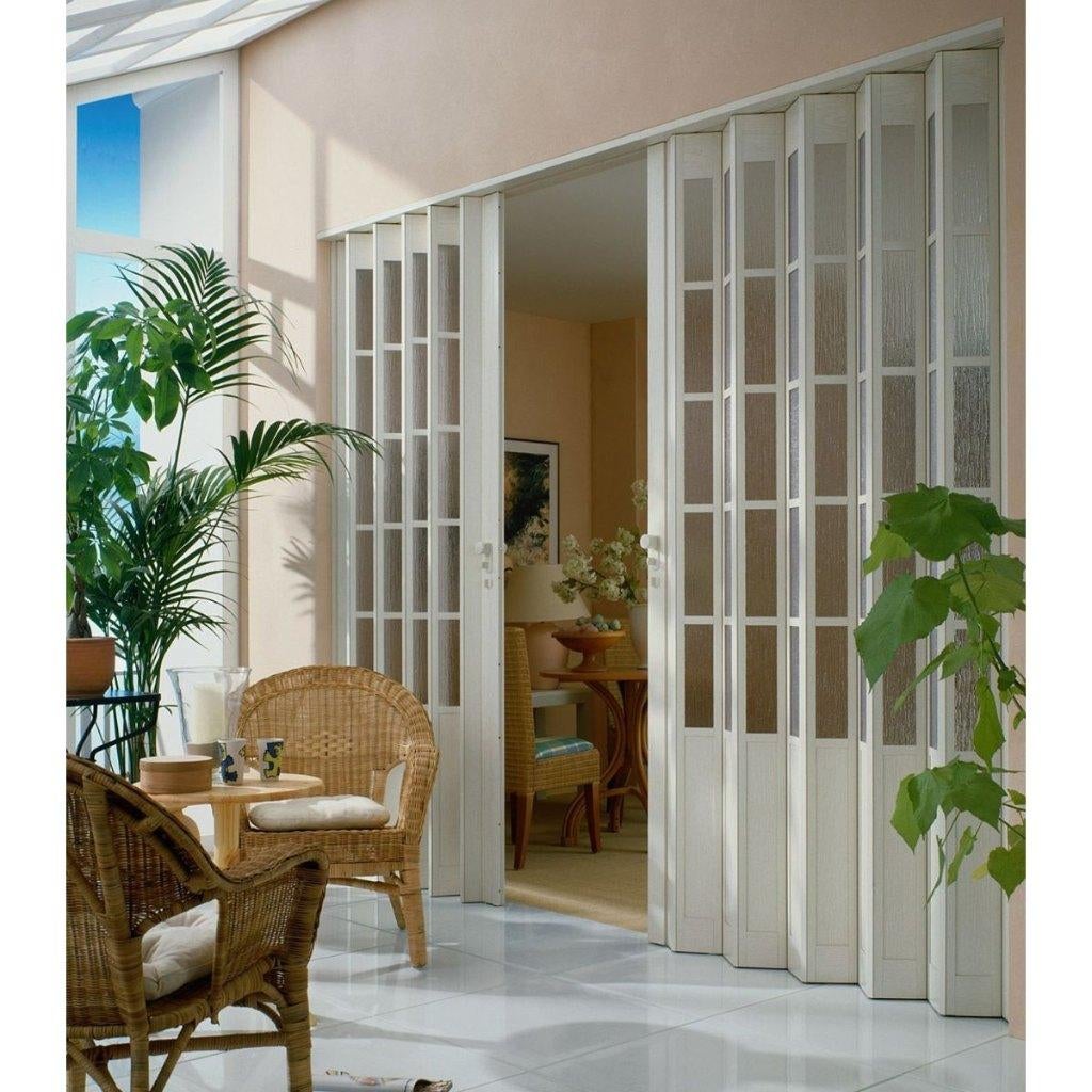 SALE Marley President vouwdeur glas wit/essen BxH 86x205 cm, Ophalen of Verzenden, Nieuw, Wit
