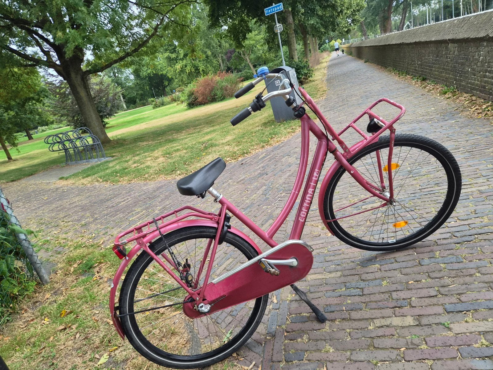 Cortina damesfiets 28 inch, Terugtraprem, Gebruikt, Versnellingen, 56 cm of meer