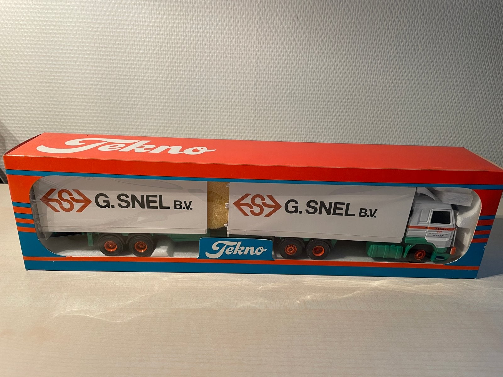 Schaalmodel Tekno 1:50 Firma G. Snel B.V, Ophalen, Nieuw, Bus of Vrachtwagen, Tekno