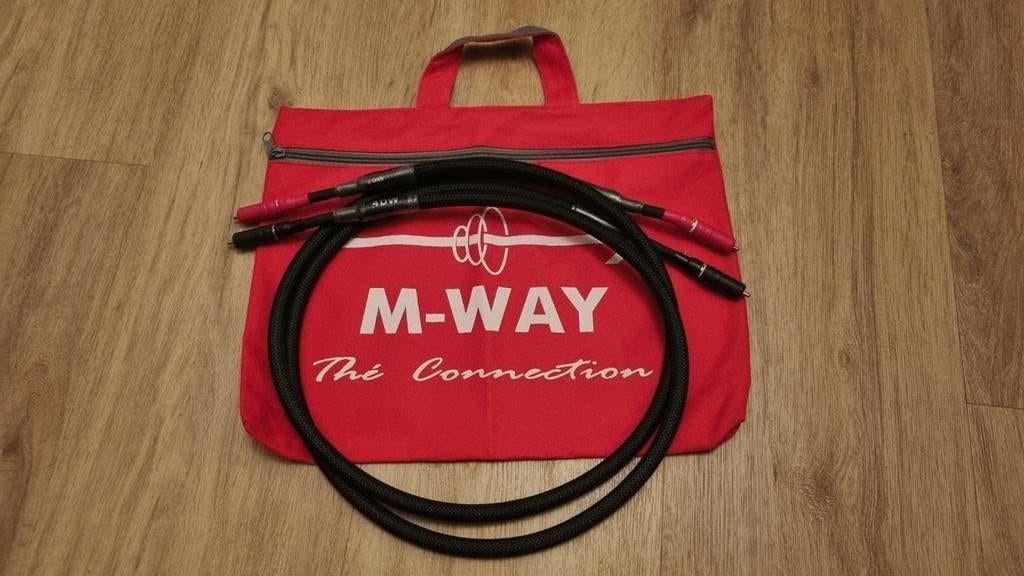 M-WAY 4DW Gold RCA Interlink, Ophalen of Verzenden, Zo goed als nieuw, Minder dan 2 meter, Interlink-kabel