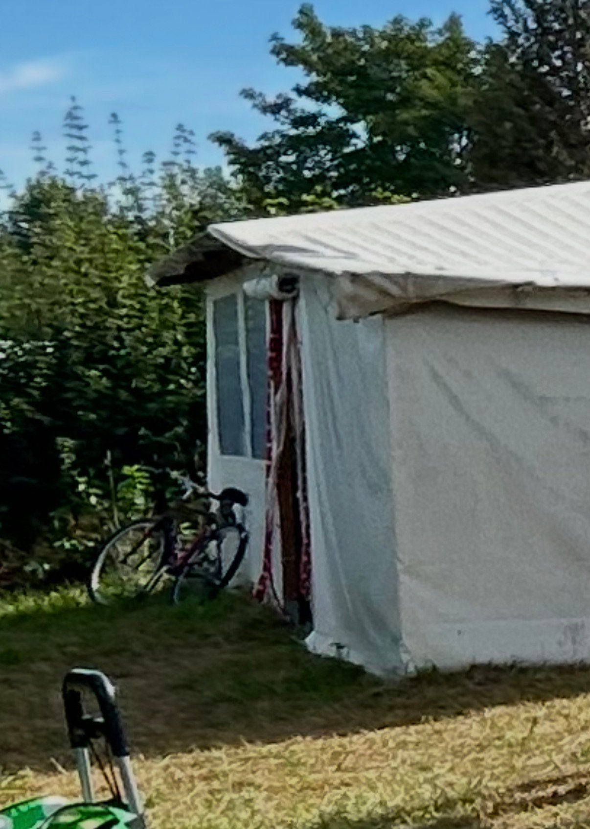 Oude caravan en Voortent te koop, Ophalen, Gebruikt, Minder dan 5 meter, Overige typen