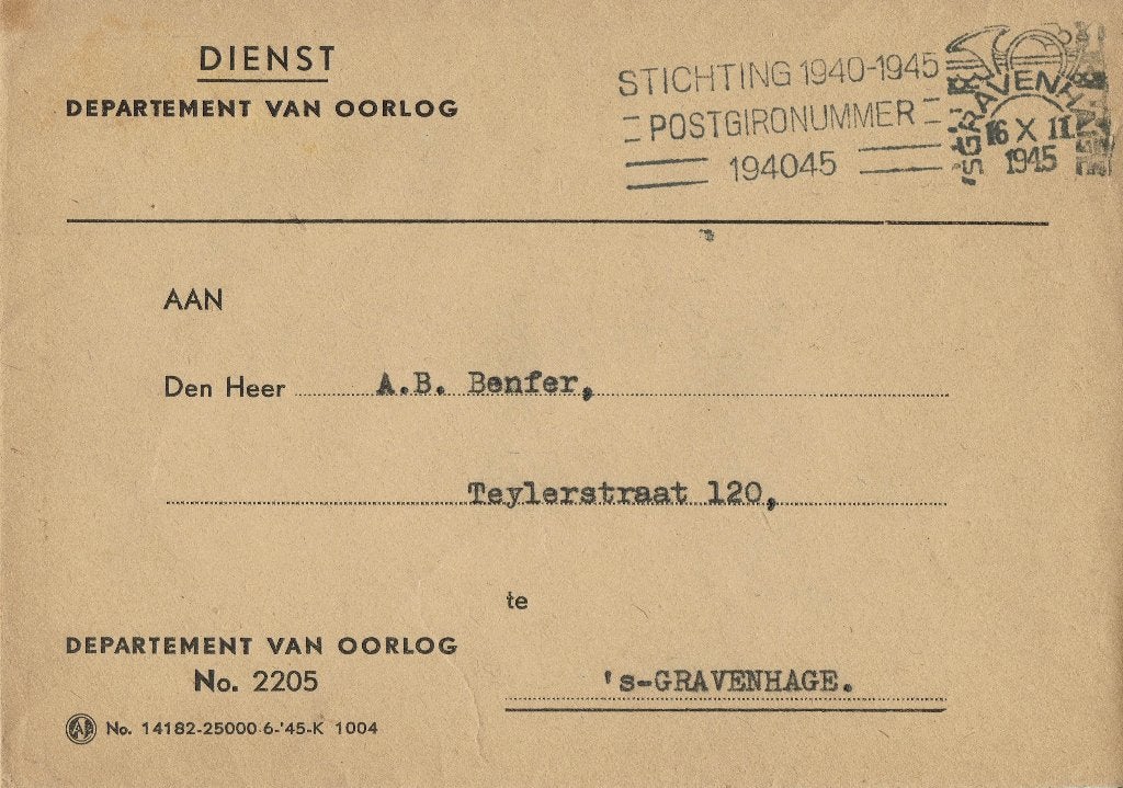 Nederland brieven, Verzenden, Brief