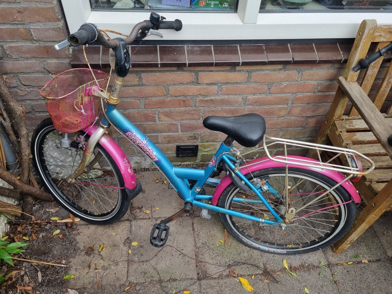 Meisjes fiets 22 inch, Fietsen en Brommers, Fietsen | Meisjes, Ophalen, Gebruikt, 22 inch