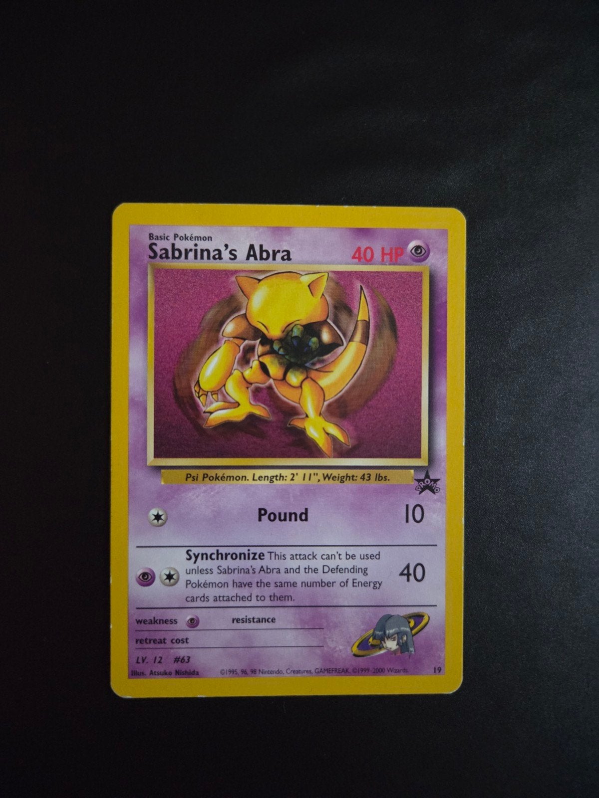 Sabrina's Abra Black Star Promo 19, Ophalen of Verzenden