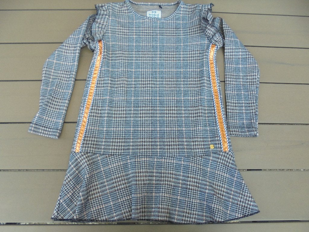 Grijs ruiten jurkje KOKO NOKO, Kinderen en Baby's, Meisje, Ophalen of Verzenden, Zo goed als nieuw, Jurk of Rok
