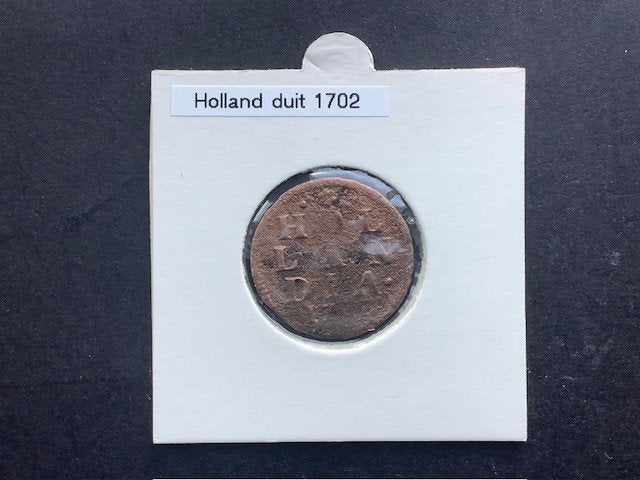 Hollandia , duit 17??., Ophalen of Verzenden, Vóór koninkrijk, Overige waardes, Losse munt