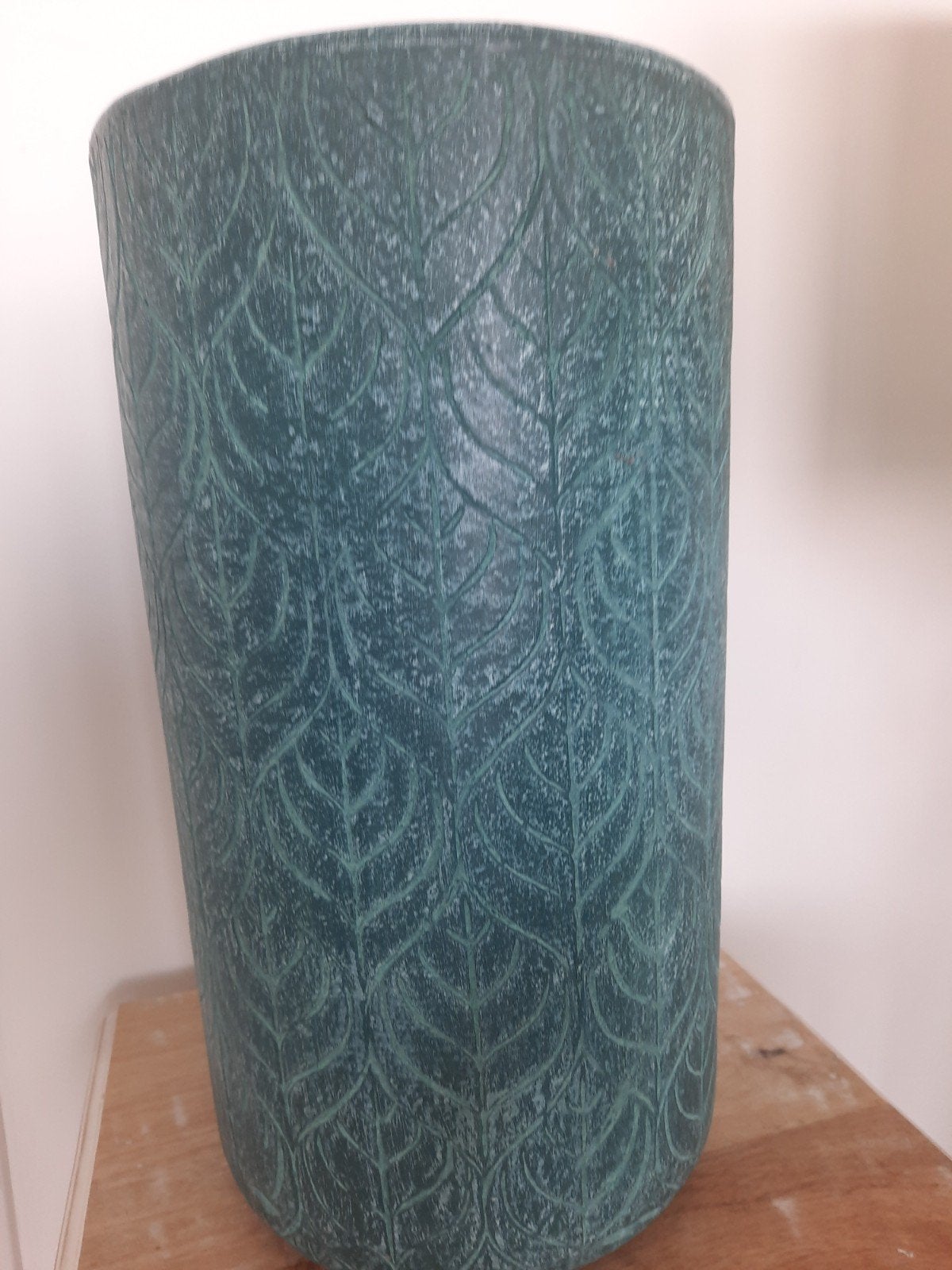 Twee mooie grote  turquoise vazen / bloempotten, Ophalen of Verzenden