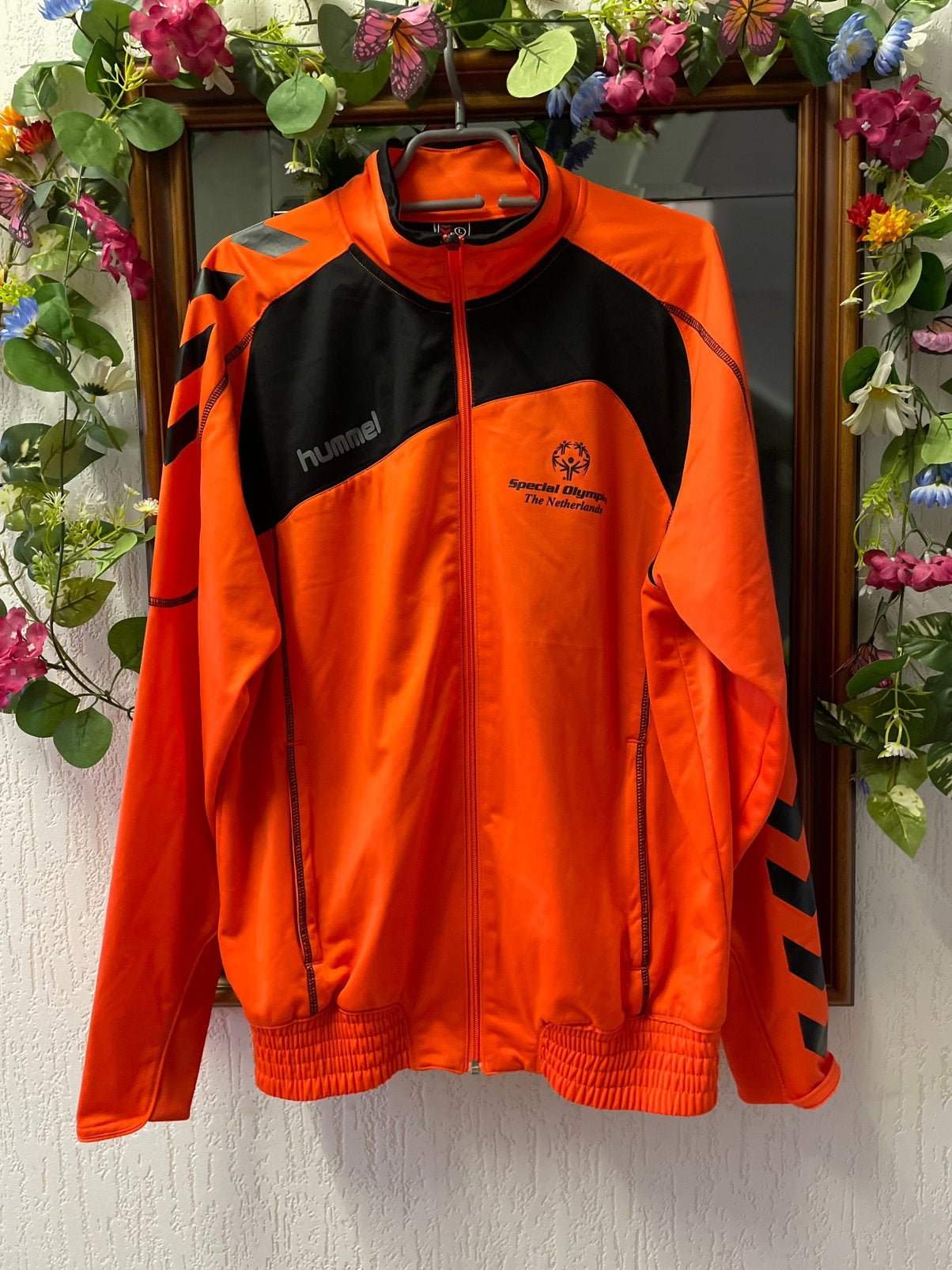 Oranje trainingsjack, Maat 52/54 (L), Oranje, Ophalen of Verzenden, Zo goed als nieuw