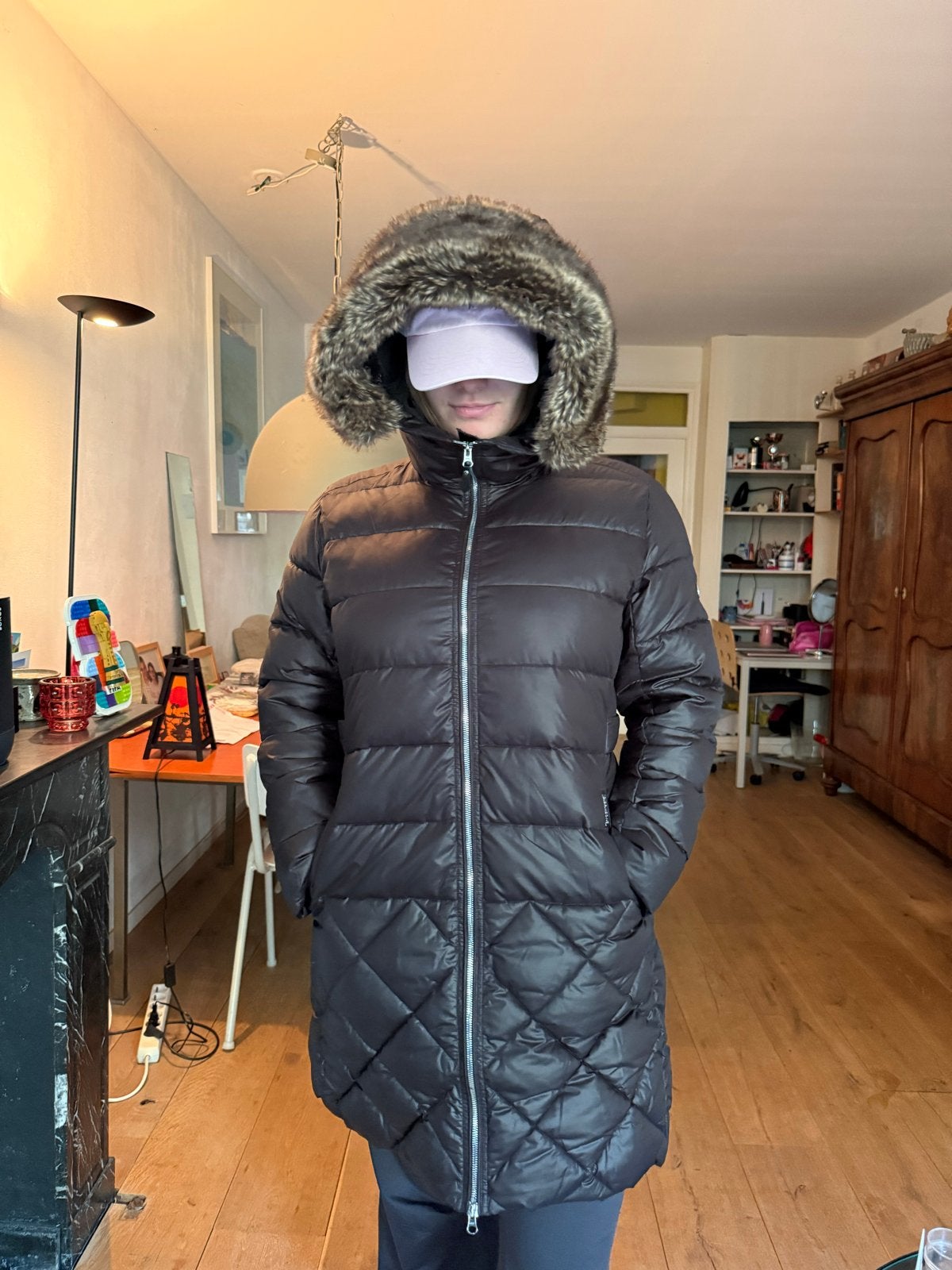 Didriksons warme parka winterjas, maat 42, Ophalen of Verzenden, Nieuw, Maat 42/44 (L), Bruin