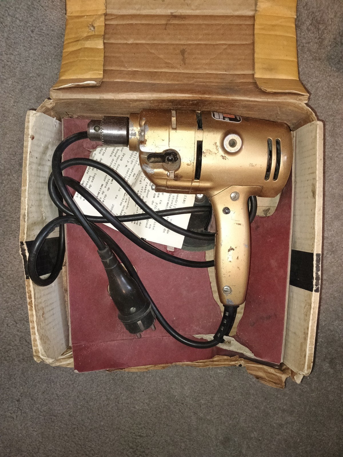 Antieke Black & Decker boormachine D520, jaren '60, Antiek en Kunst, Ophalen