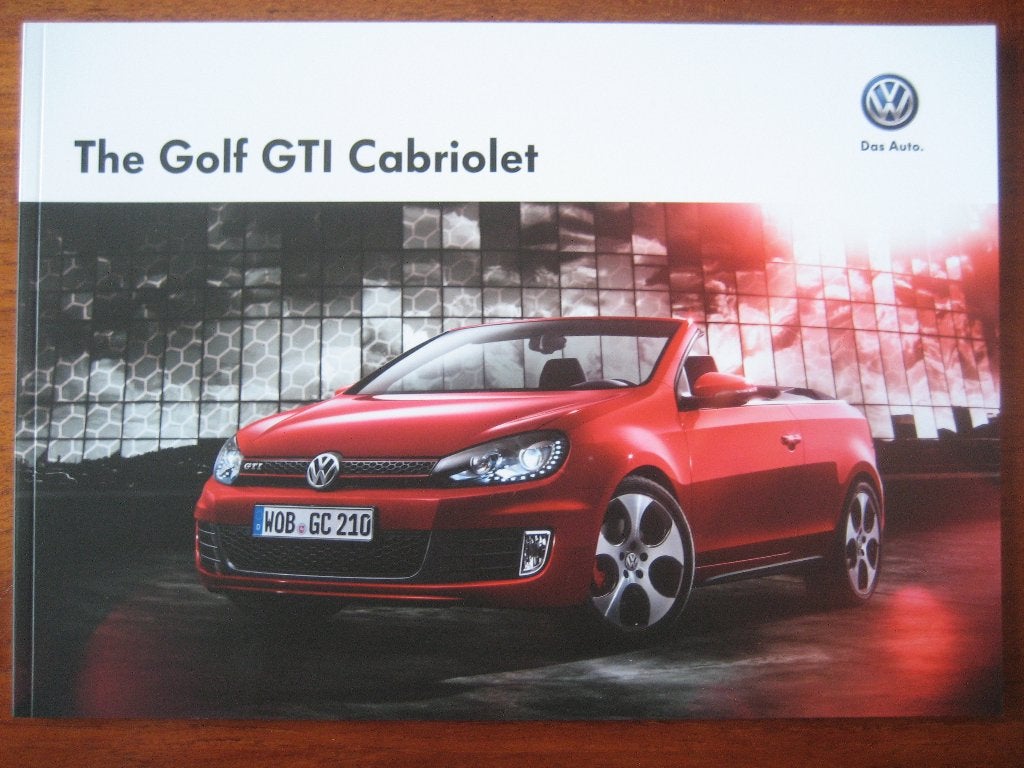 Volkswagen Golf GTI Cabriolet (Engelse folder) (okt. 2012), Ophalen of Verzenden, Nieuw, Volkswagen