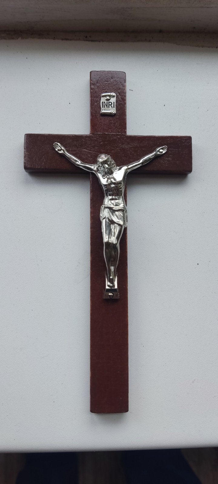 Mooi Religieuz Houten Jezus Kruis, Verzamelen, Religie, Ophalen of Verzenden
