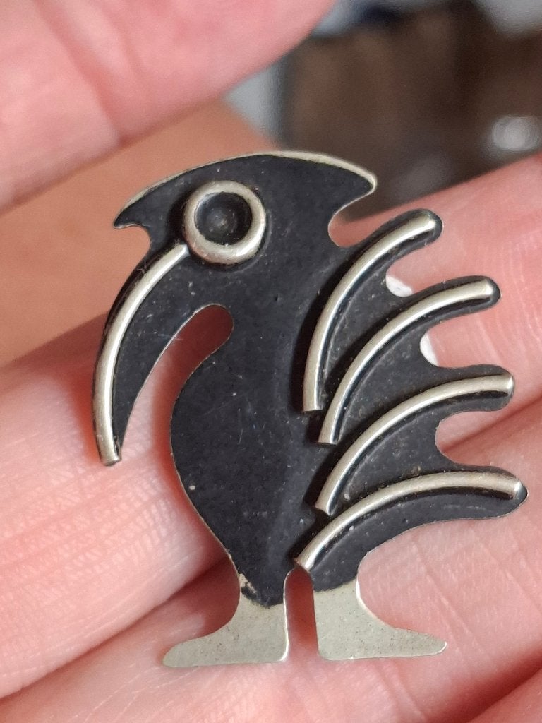 Vintage broche, Ophalen of Verzenden, Gebruikt, Overige kleuren, Overige materialen