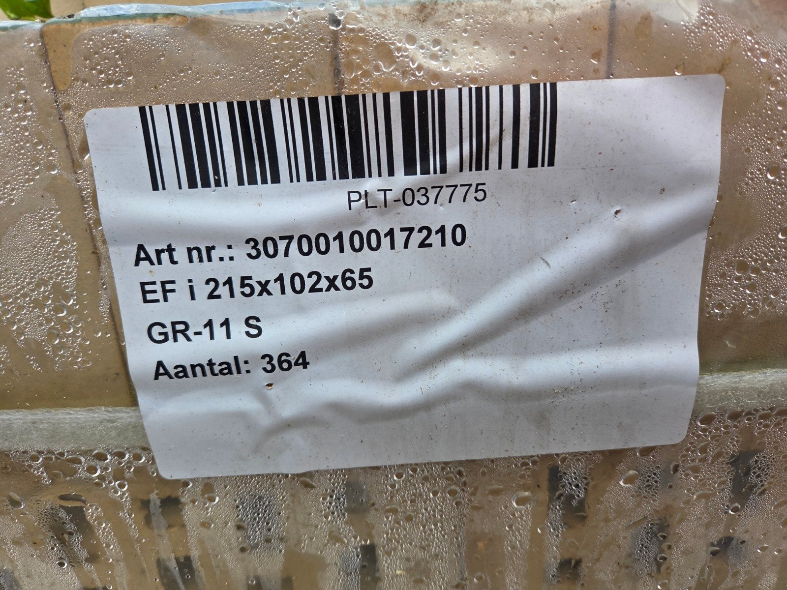 Geglazuurde metselstenen - anderhalve pallet, Ophalen, Nieuw, Bakstenen
