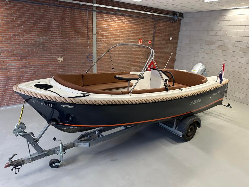 Z.G.A.N. Maxima 550 Sloep - 2024, Honda 40 pk, 49 vaaruur!, Watersport en Boten, Sloepen, Ophalen, Zo goed als nieuw, 30 tot 50 pk