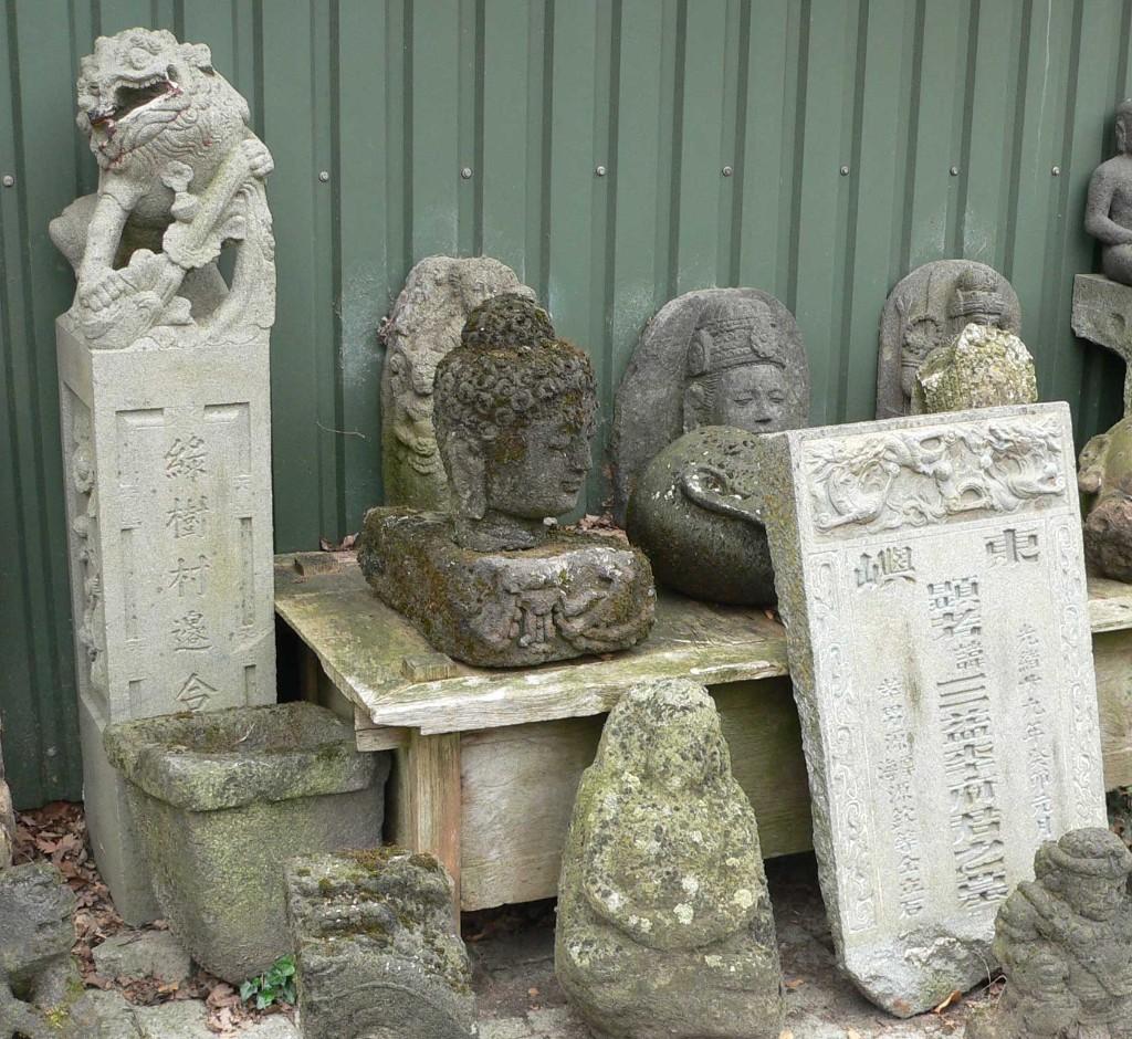 Chinese tempel steen beeld hardsteen China kunst CS1 tuin, Ophalen of Verzenden