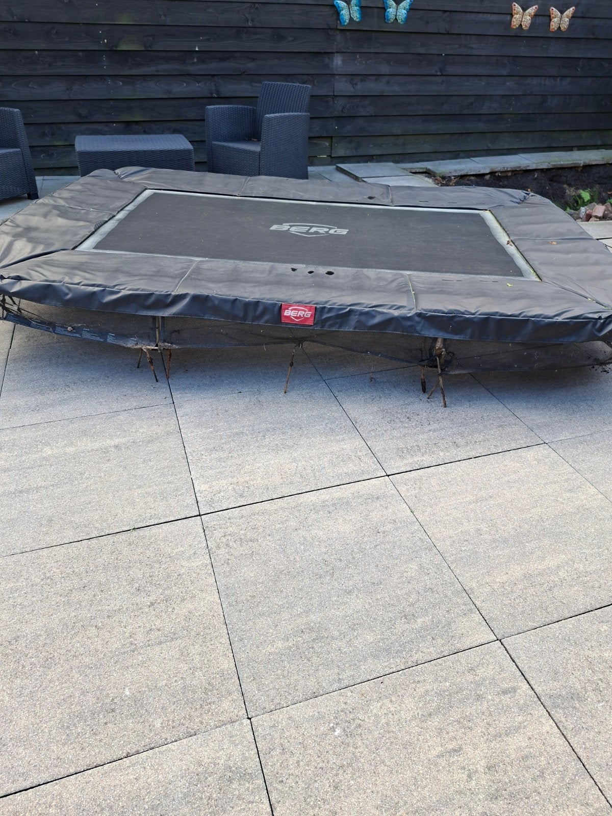 Berg trampoline, Ophalen, Gebruikt