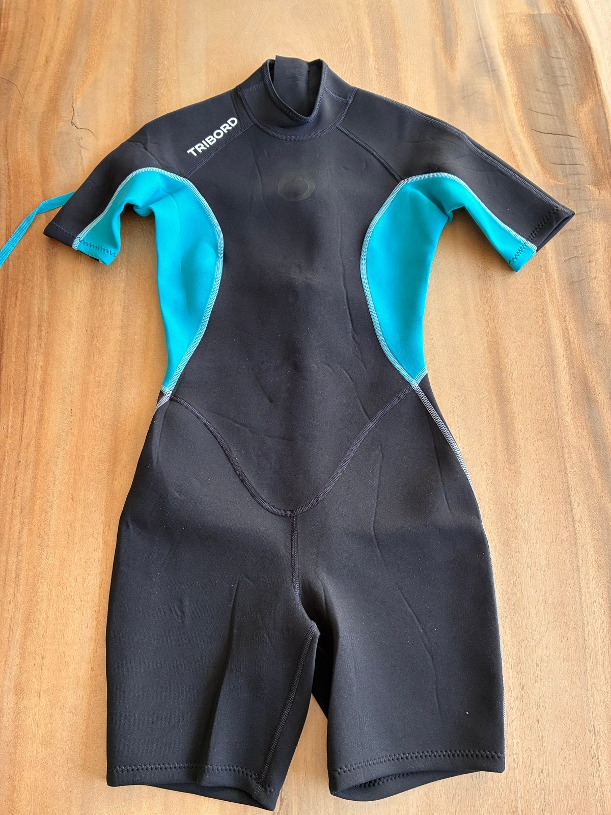 Shorty wetsuit maat XS voor dames - Tribord, Watersport en Boten, Watersportkleding, Ophalen of Verzenden, Zo goed als nieuw, Dame