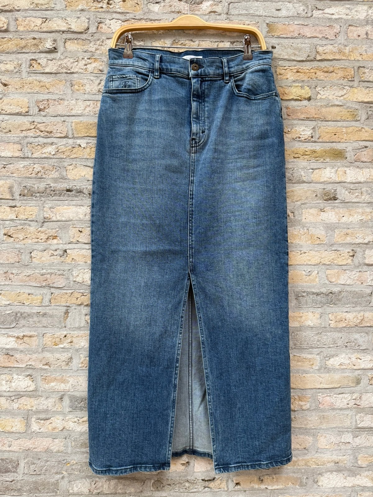 Bybar jeans rok maat M, Maat 38/40 (M), Zo goed als nieuw, Onder de knie, Verzenden