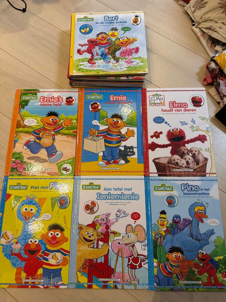 15 Sesamstraat kinderboeken - Bert, Ernie, Elmo, Pino, Boeken, Gelezen, Fictie algemeen, Jongen of Meisje, Ophalen of Verzenden
