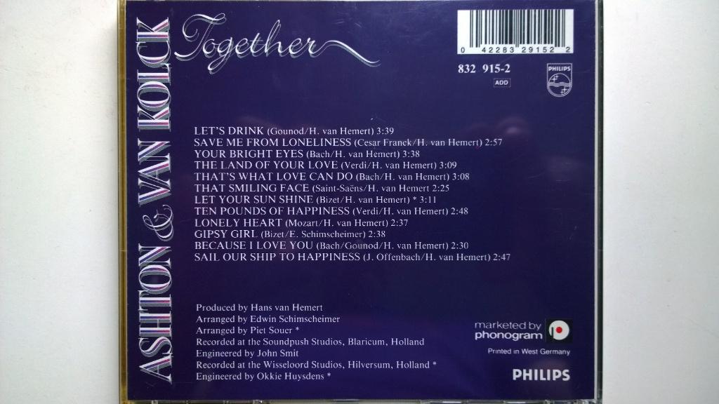 Frank Ashton & Mariska van Kolck - Together, Ophalen of Verzenden, Zo goed als nieuw
