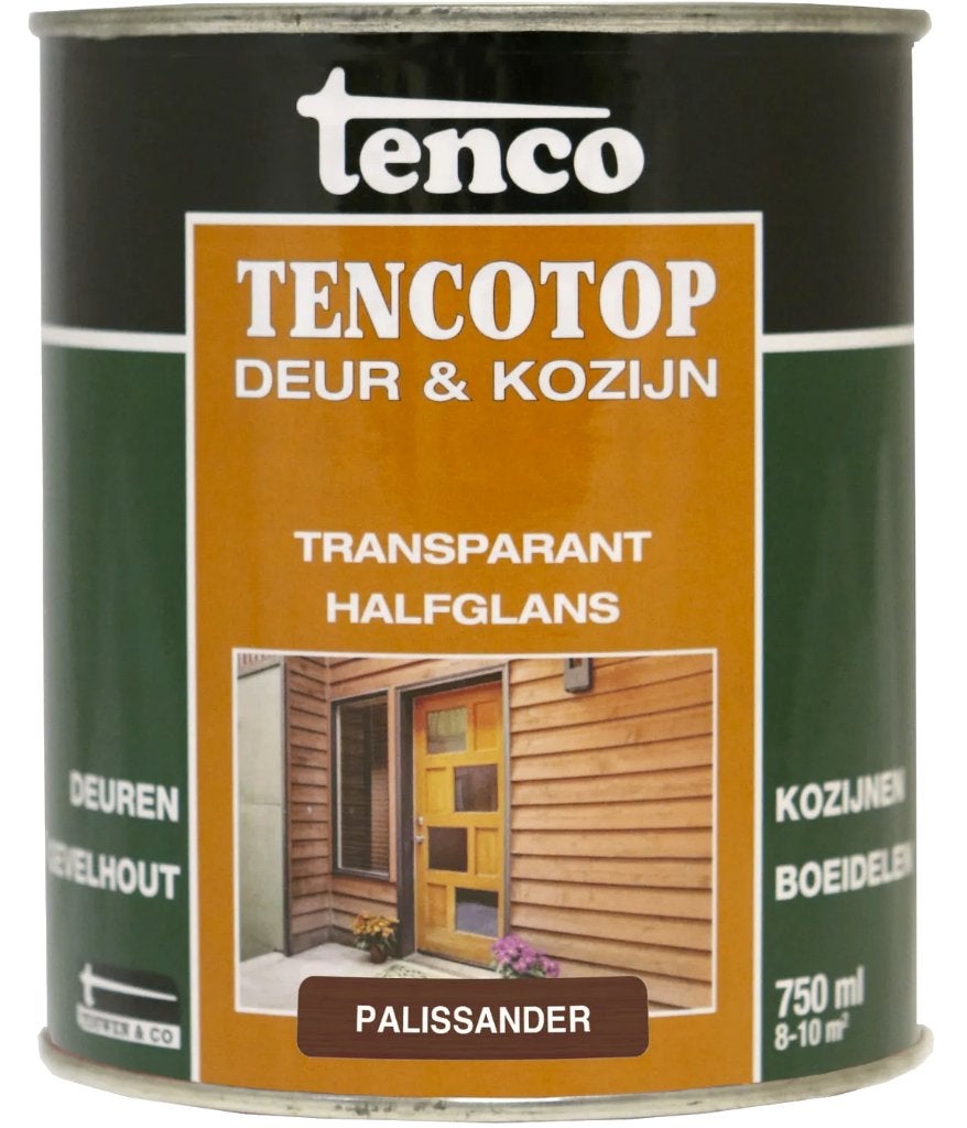 TencoTop transparant halfglans palissander lak 750 mL, Doe-het-zelf en Verbouw, Verf, Beits en Lak, Ophalen of Verzenden, Nieuw