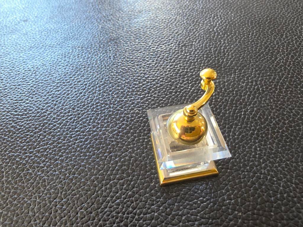 Miniatuur Koffiemolen Decoratie Goud/Transparant, Overige typen, Goud, Kunststof, Ophalen of Verzenden