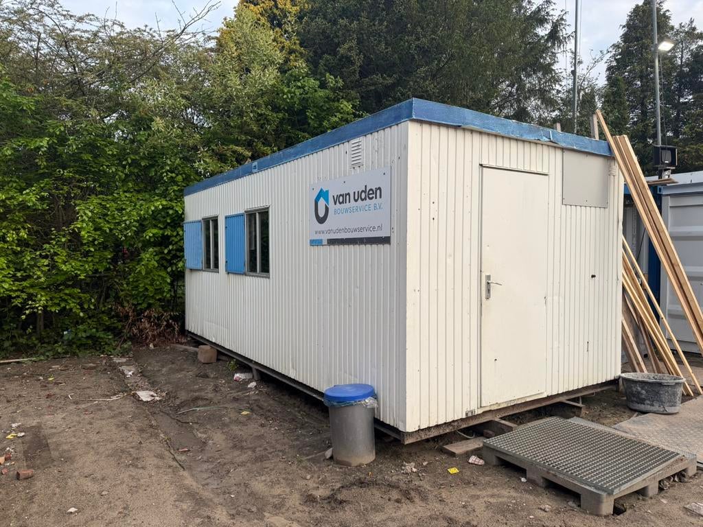 Bouwkeet / schaftkeet 6x3 meter, Ophalen
