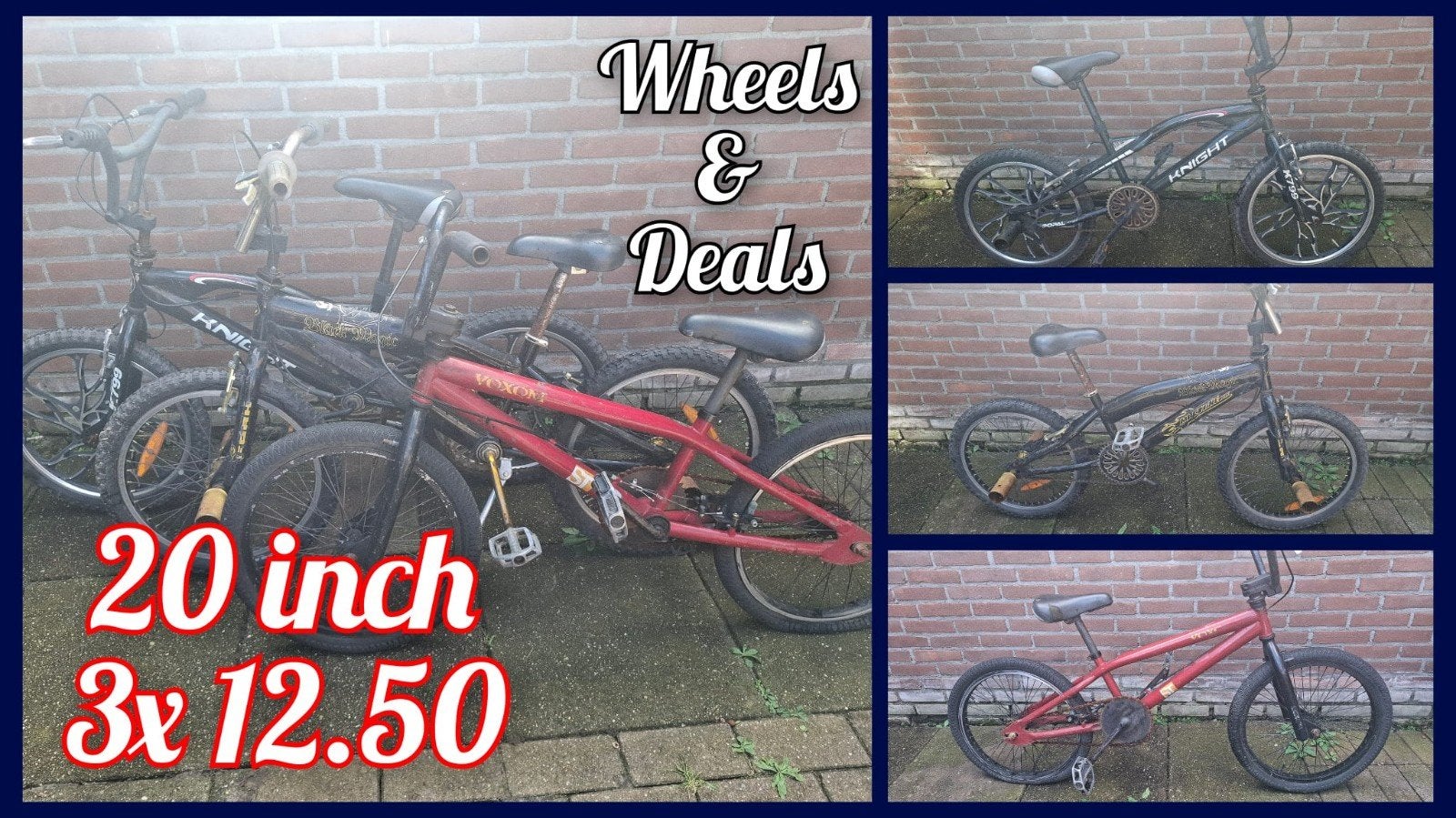 crossfietsen 20 inch, Ophalen, Gebruikt, 20 tot 24 inch, Voetsteunen