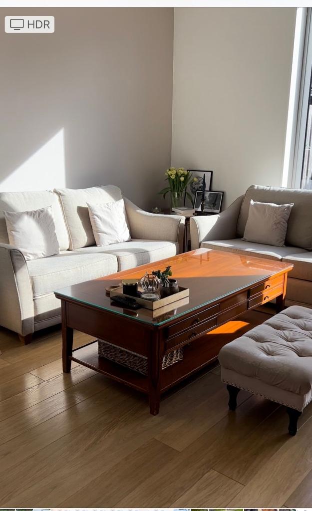 Salon tafel, Huis en Inrichting, Tafels | Salontafels, Ophalen, 100 tot 150 cm, Eikenhout, 50 tot 100 cm